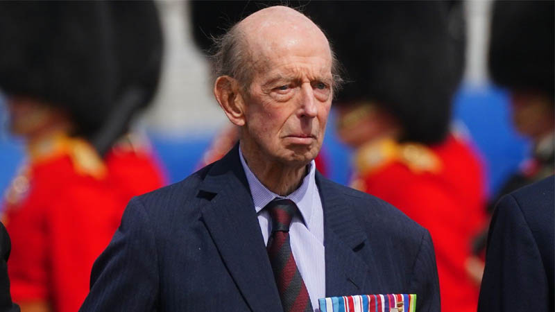 The Duke of Kent attends his final commitment as Colonel of the Scots Guards