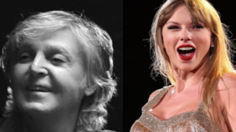 Paul McCartney and Taylor Swift