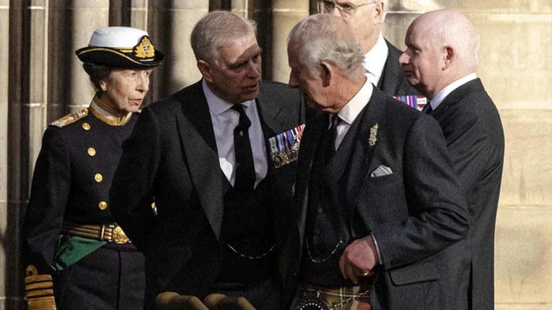 Prince Andrew and King Charles