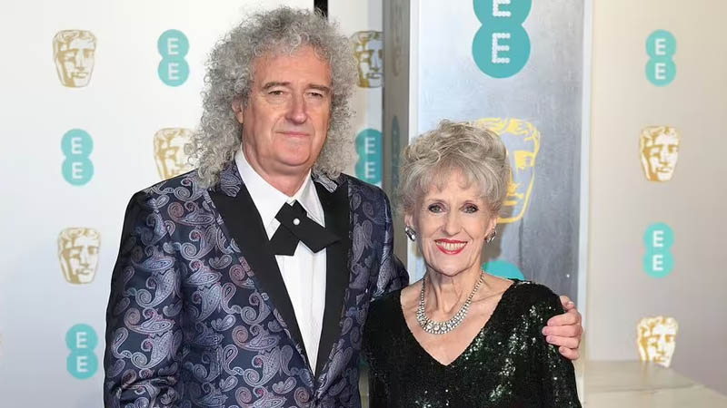 Brian May and Anita Dobson