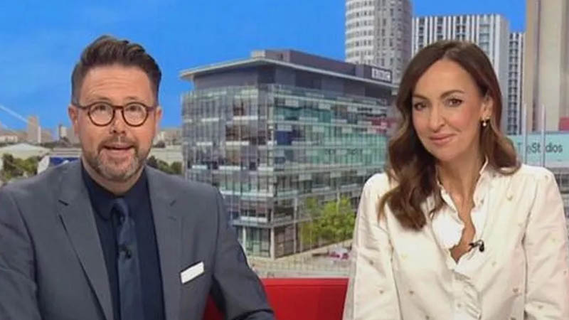 Jon Kay and Sally Nugent