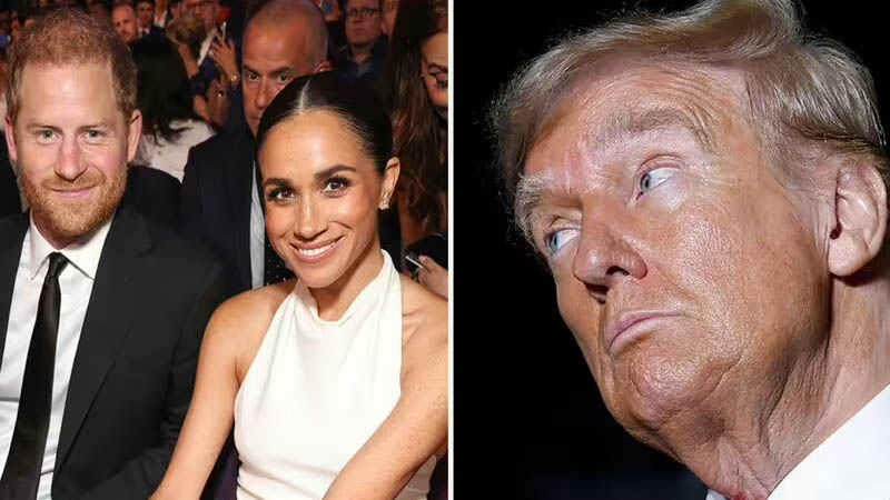 Donald Trump, Harry and Meghan