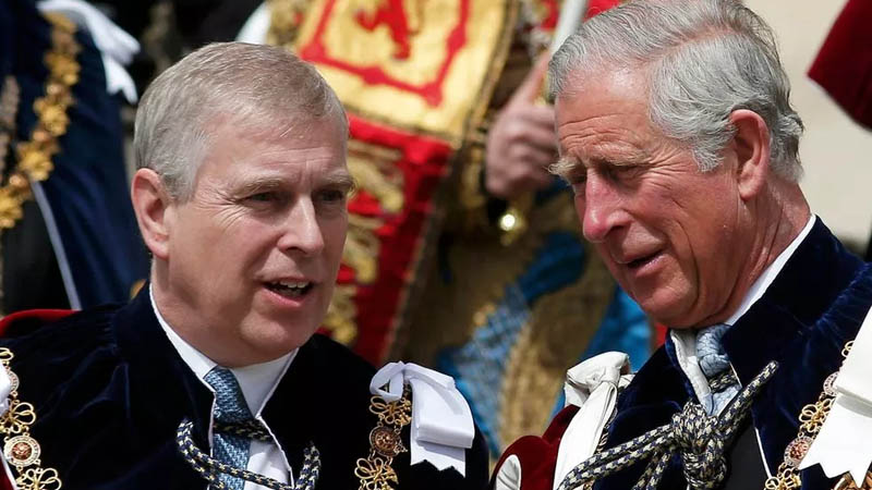 Prince Andrew and King Charles