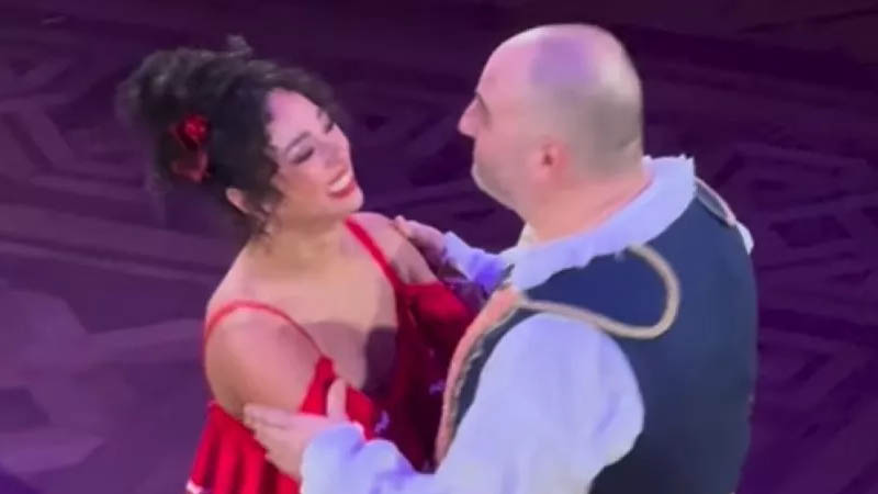 Wynne Evans and his dance partner Katya Jones