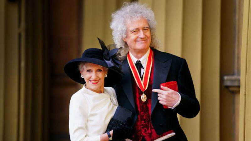 Anita Dobson and Sir Brian May